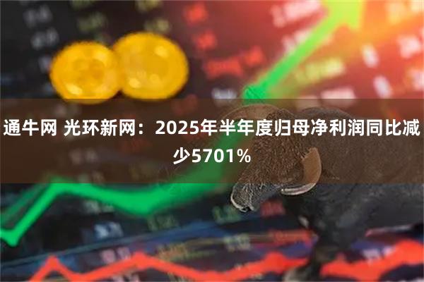 通牛网 光环新网：2025年半年度归母净利润同比减少5701%